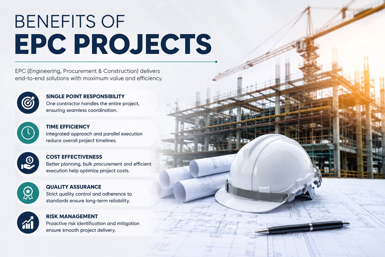 Benefits of Engineering, Procurement, and Construction (EPC) projects.